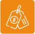 Price tag icon representing discounts and special deals